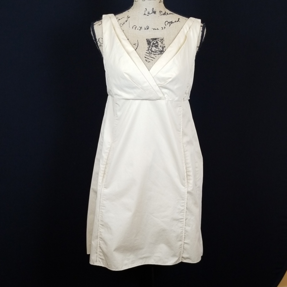 Adam Lippes champagne cocktail wedding dress